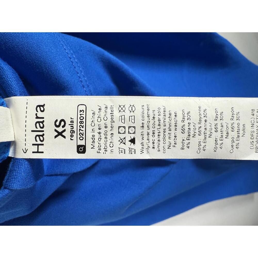 NWT Halara Flex High Waist Back Side Pkt Slight Flare Work Pant Princess Blue XS - Picture 4 of 12
